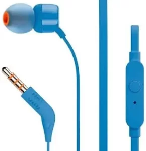 אוזניות חוטיות JBL Tune 160 כחול – יבואן רשמי