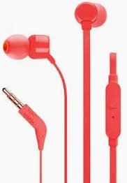 אוזניות חוטיות JBL Tune 160 אדום – יבואן רשמי