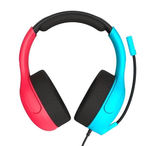 ⁦אוזניות גיימינג חוטיות Turtle Beach Airlite Fit כחול אדום – תואמות Nintendo Switch⁩ – תמונה ⁦3⁩