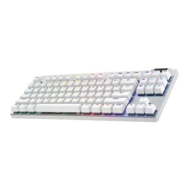⁦מקלדת גיימינג חוטית Logitech Pro X TKL Rapid בצבע לבן⁩ – תמונה ⁦2⁩