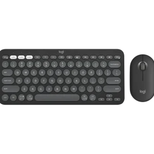 Logitech Pebble 2 K380s + M350m | סט מקלדת ועכבר Bluetooth קומפקטי גרפיט