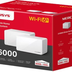 מערכת Mesh Wi-Fi MERCUSYS Halo H90X AX6000 – זוג יחידות (2 יחי' באריזה)