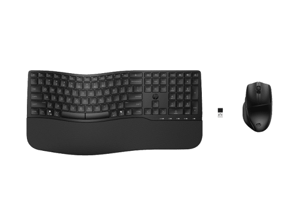 מקלדת ועכבר HP 685 Comfort Dual-Mode – סט אלחוטי עם חיבור כפול Bluetooth ו‑USB Dongle בצבע שחור
