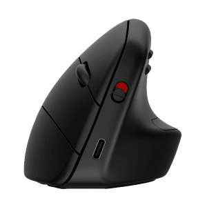 עכבר אנכי אלחוטי HP 925 Ergonomic Vertical – עיצוב ארגונומי עם משענת כף יד ניתקת בצבע שחור