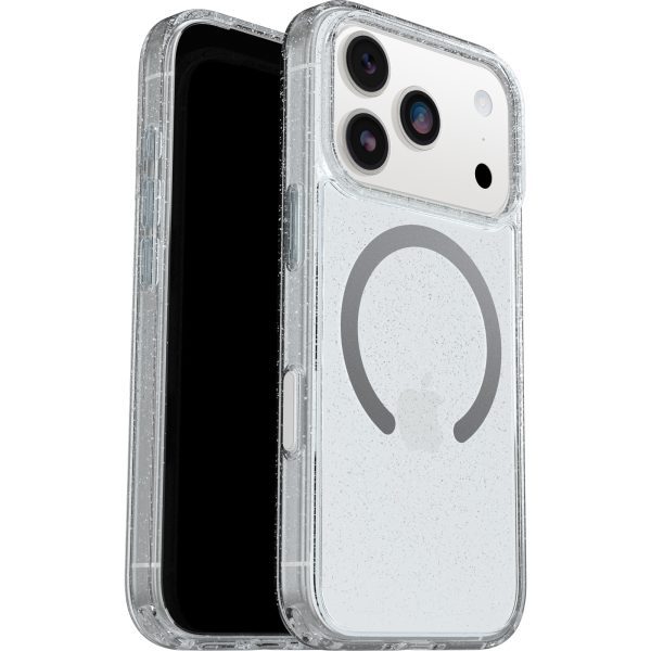 ⁦כיסוי OtterBox Symmetry שקוף נצנץ MagSafe ל-iPhone 17 Pro⁩ – תמונה ⁦3⁩