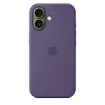 כיסוי סיליקון מקורי Apple תומך MagSafe עבור iPhone 17 בצבע Purple Fog
