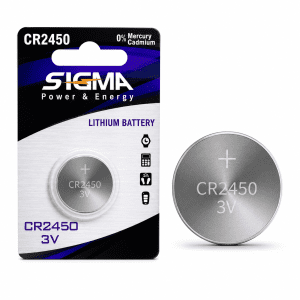 סוללת כפתור Sigma CR2450 3V ליתיום - יחידה