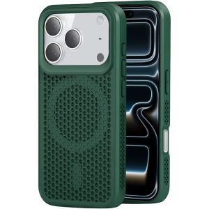 כיסוי MagSafe לאייפון 17 Dark Green עם פיזור חום ונוחות שימוש יומיומית