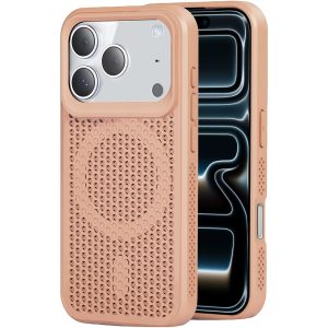 כיסוי MagSafe לאייפון 17 Light Pink עם פיזור חום ונוחות שימוש יומיומית