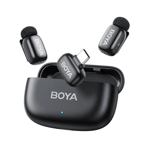 מיקרופונים אלחוטיים BOYA Mini Dual USB-C זוג – תמונה 5
