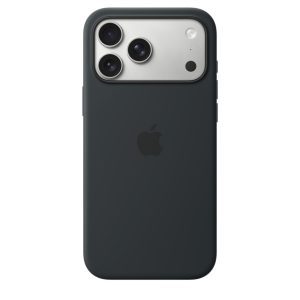 כיסוי סיליקון Apple תומך MagSafe לאייפון Apple iPhone 17 Pro Max - שחור
