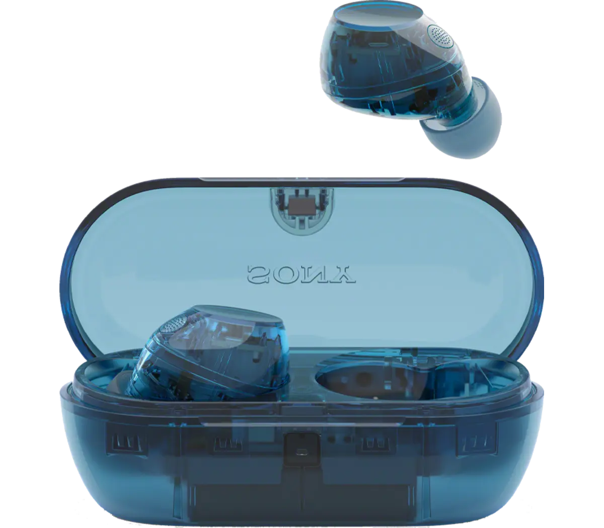 אוזניות Sony WF-C710N Glass Blue אוזניות TWS אלחוטיות עם ביטול רעשים ועיצוב Glass Blue ייחודי