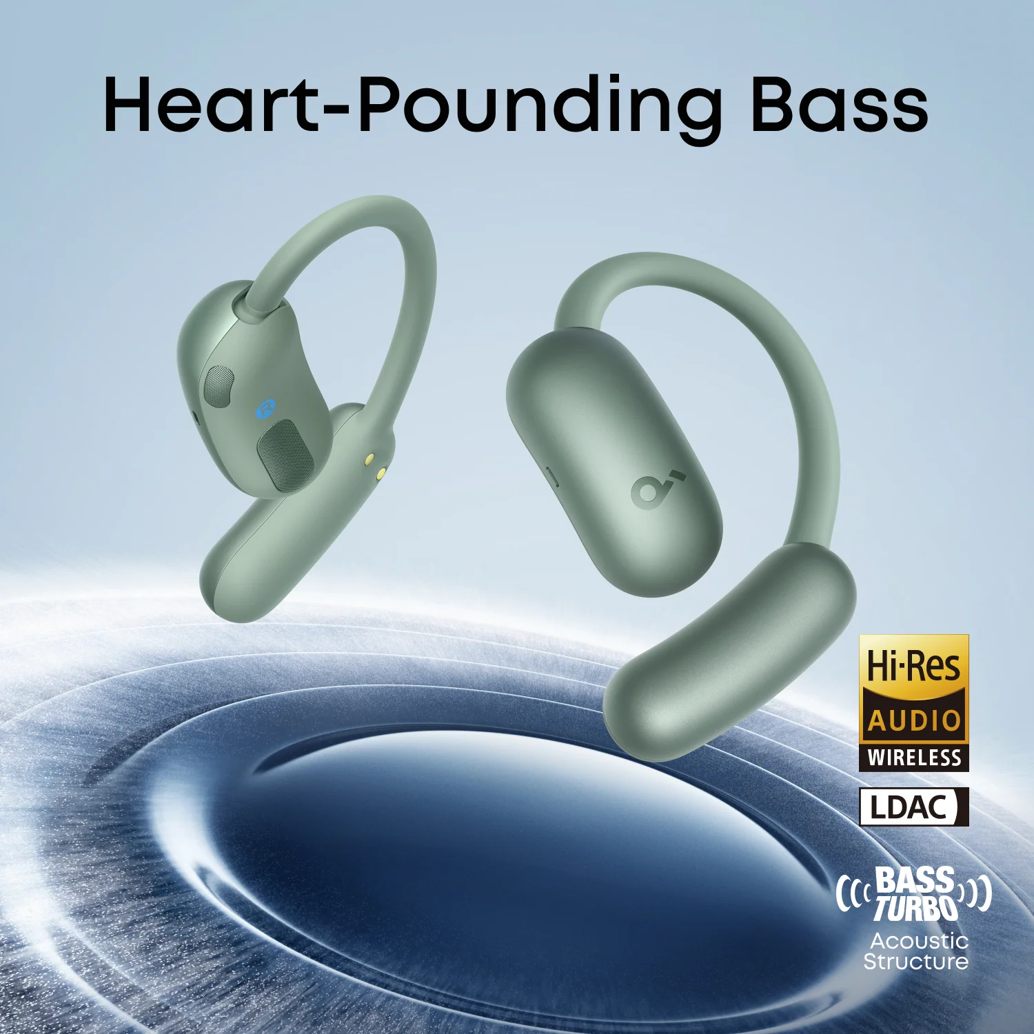 אוזניות אלחוטיות Anker Soundcore AeroFit 2 Green – תמונה 5