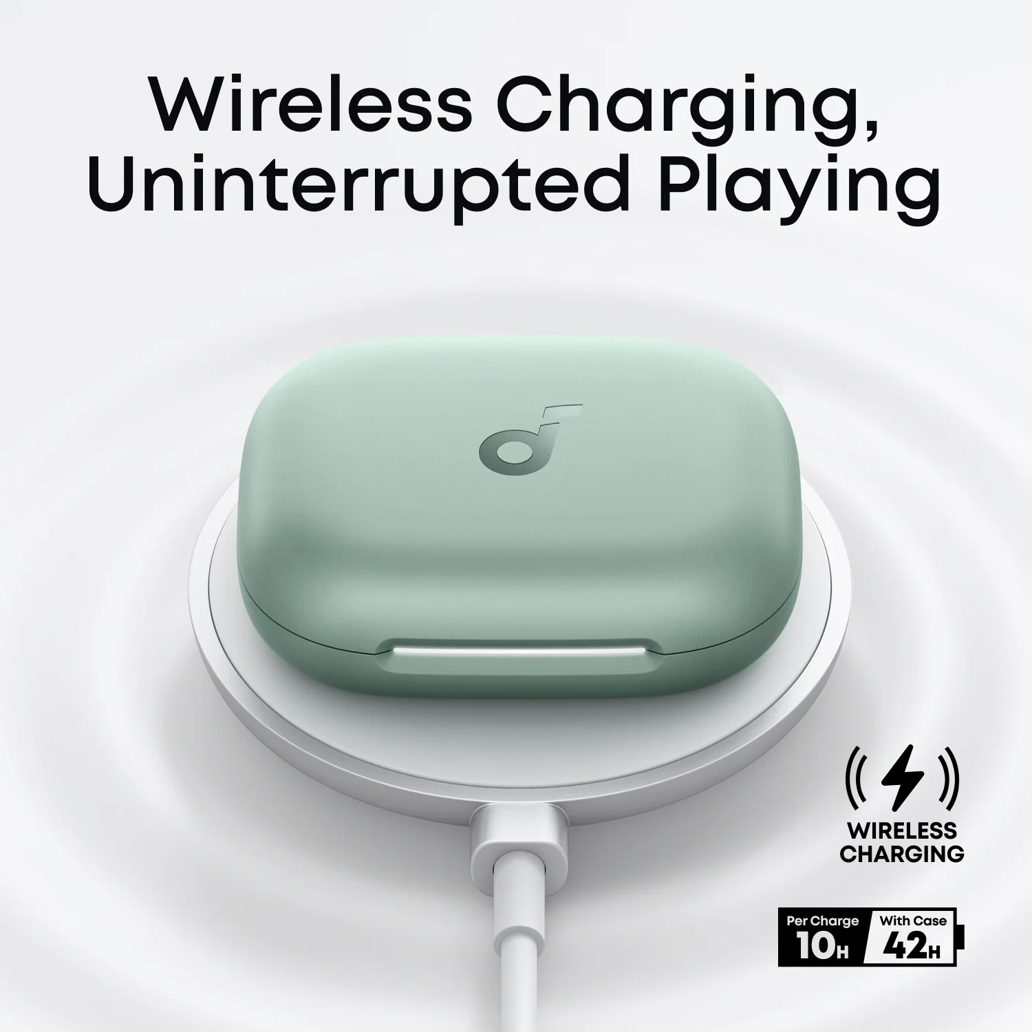 אוזניות אלחוטיות Anker Soundcore AeroFit 2 Green – תמונה 4