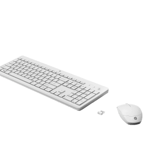 סט מקלדת ועכבר אלחוטי HP 230 White