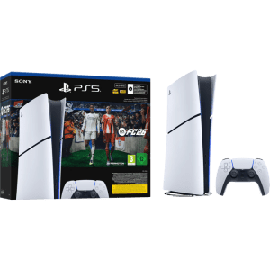 קונסולת Sony PlayStation 5 Digital Edition Slim 825GB כולל משחק FC26 – מהירה, דקה וללא כונן – יבואן רשמי
