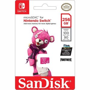 כרטיס זיכרון SanDisk Nintendo Switch Fortnite Edition 256GB