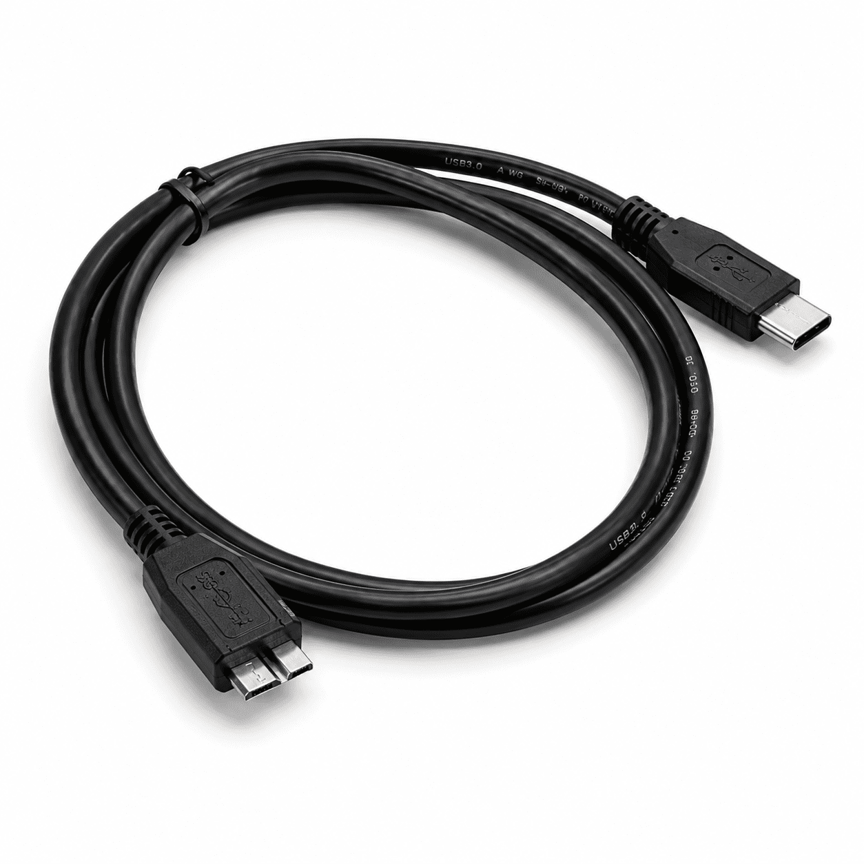 כבל Type-C ל-Micro USB 3.0 לדיסק קשיח 1 מטר - שחור