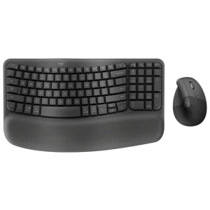 Logitech Wave Keys & Lift | סט מקלדת ועכבר ארגונומי אלחוטי גרפיט