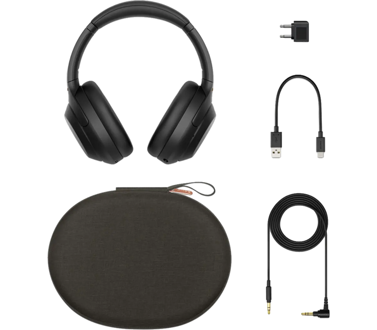 אוזניות Sony WH-1000XM4 Black אוזניות קשת אלחוטיות עם ביטול רעשים למשרד ולטיסות – תמונה 5