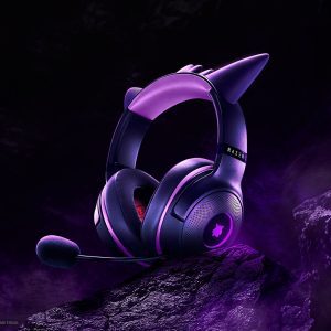 אוזניות גיימינג Razer Kraken Kitty V2 Pokemon Gengar אינדיגו