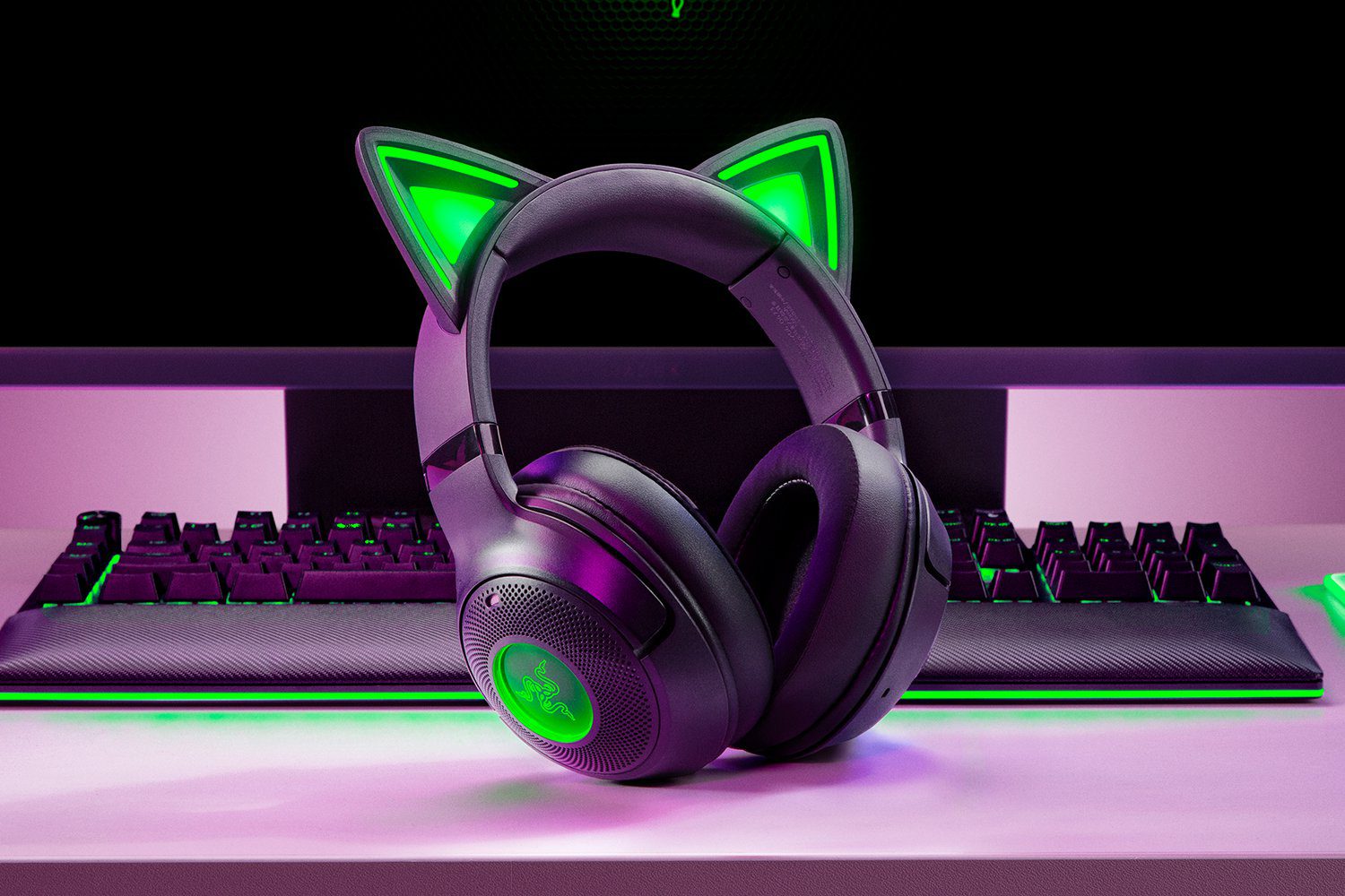אוזניות גיימינג אלחוטיות Razer Kraken Kitty BT V2 שחור
