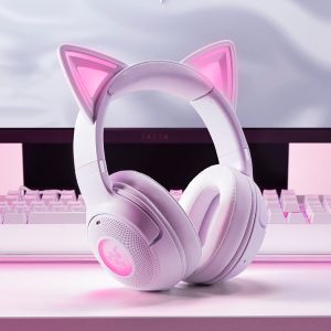 אוזניות גיימינג אלחוטיות Razer Kraken Kitty V2 BT לבן