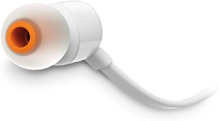 אוזניות חוטיות JBL Tune 160 לבן – יבואן רשמי – תמונה 3