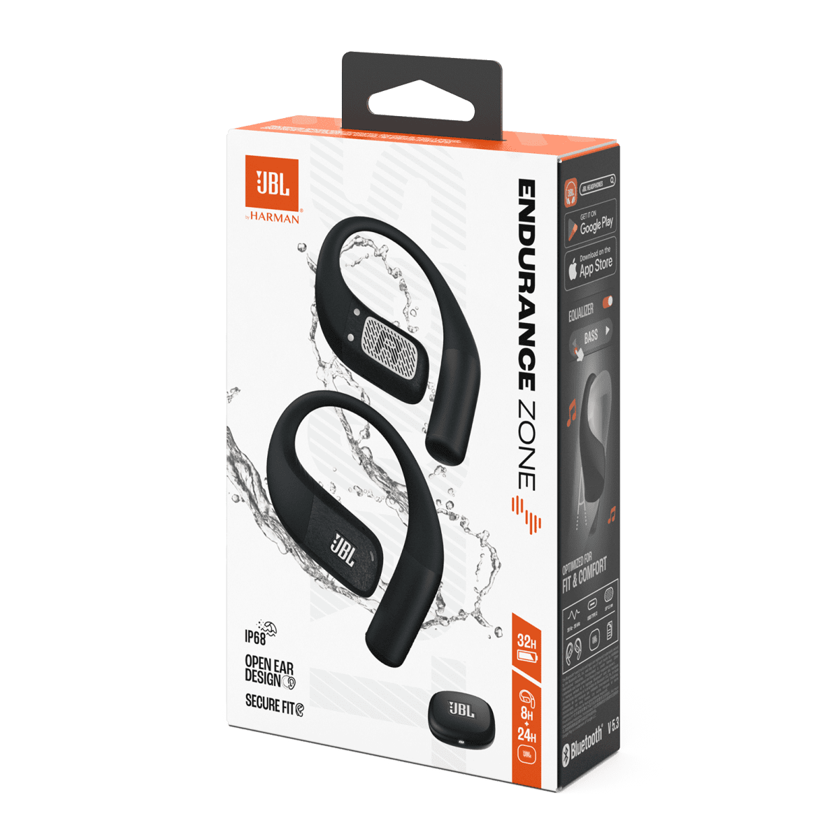 אוזניות ספורט Open-Ear JBL Endurance Zone TWS שחור – תמונה 6