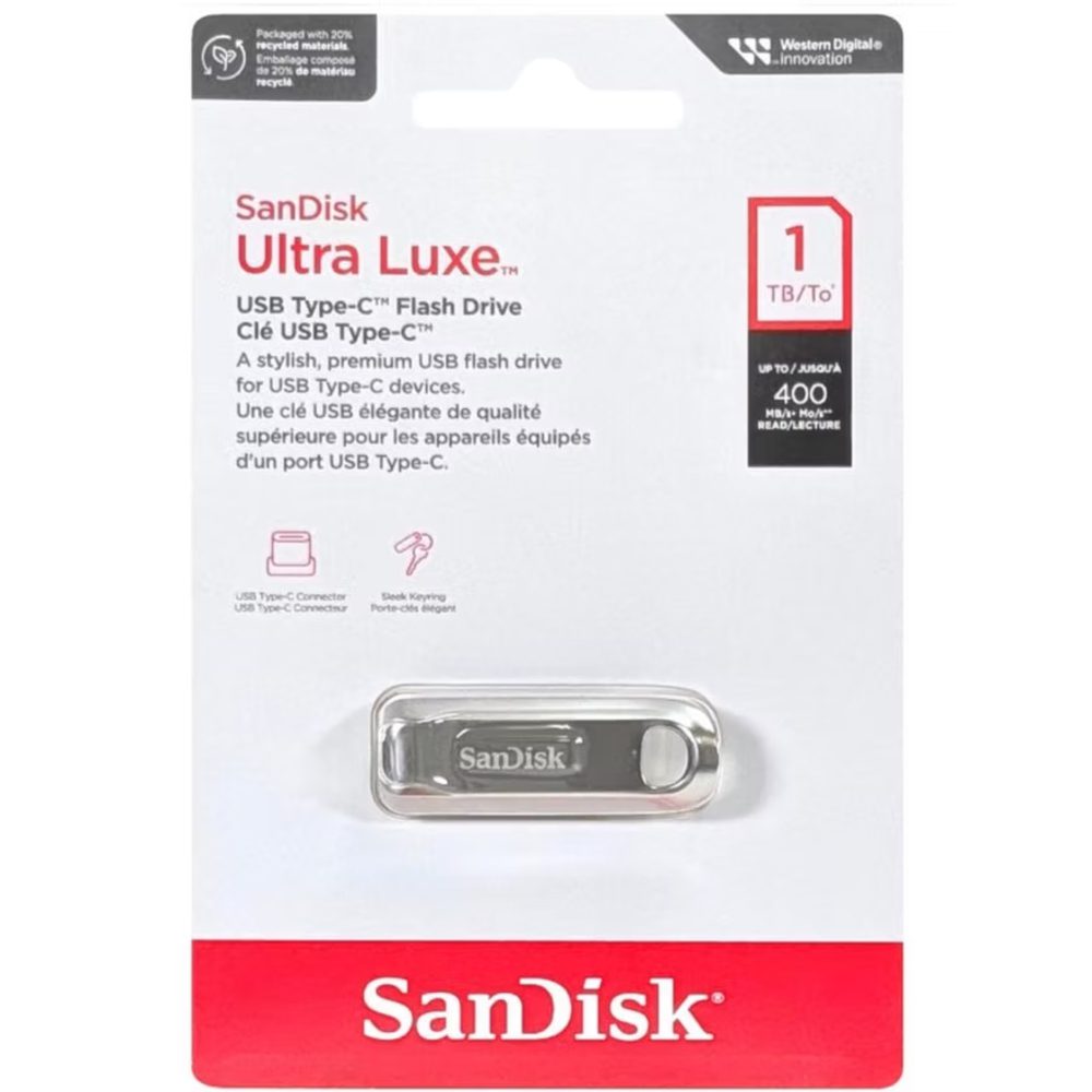 זיכרון USB-C SanDisk Ultra Luxe 1TB 400MB/s USB 3.2