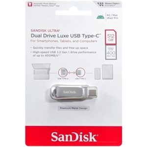 זיכרון USB-C SanDisk Ultra Luxe 512GB 400MB/s USB 3.2