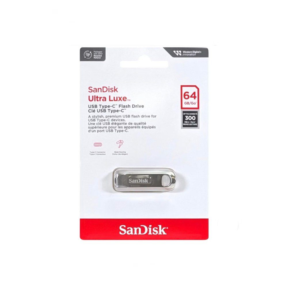 זיכרון USB-C SanDisk Ultra Luxe 64GB 150MB/s USB 3.2