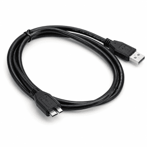 כבל USB-A ל-Micro USB 3.0 לדיסק קשיח 1 מטר - שחור
