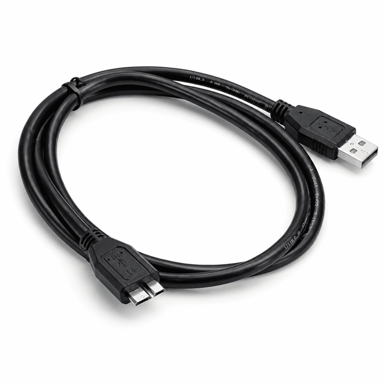 כבל USB-A ל-Micro USB 3.0 לדיסק קשיח 1 מטר - שחור