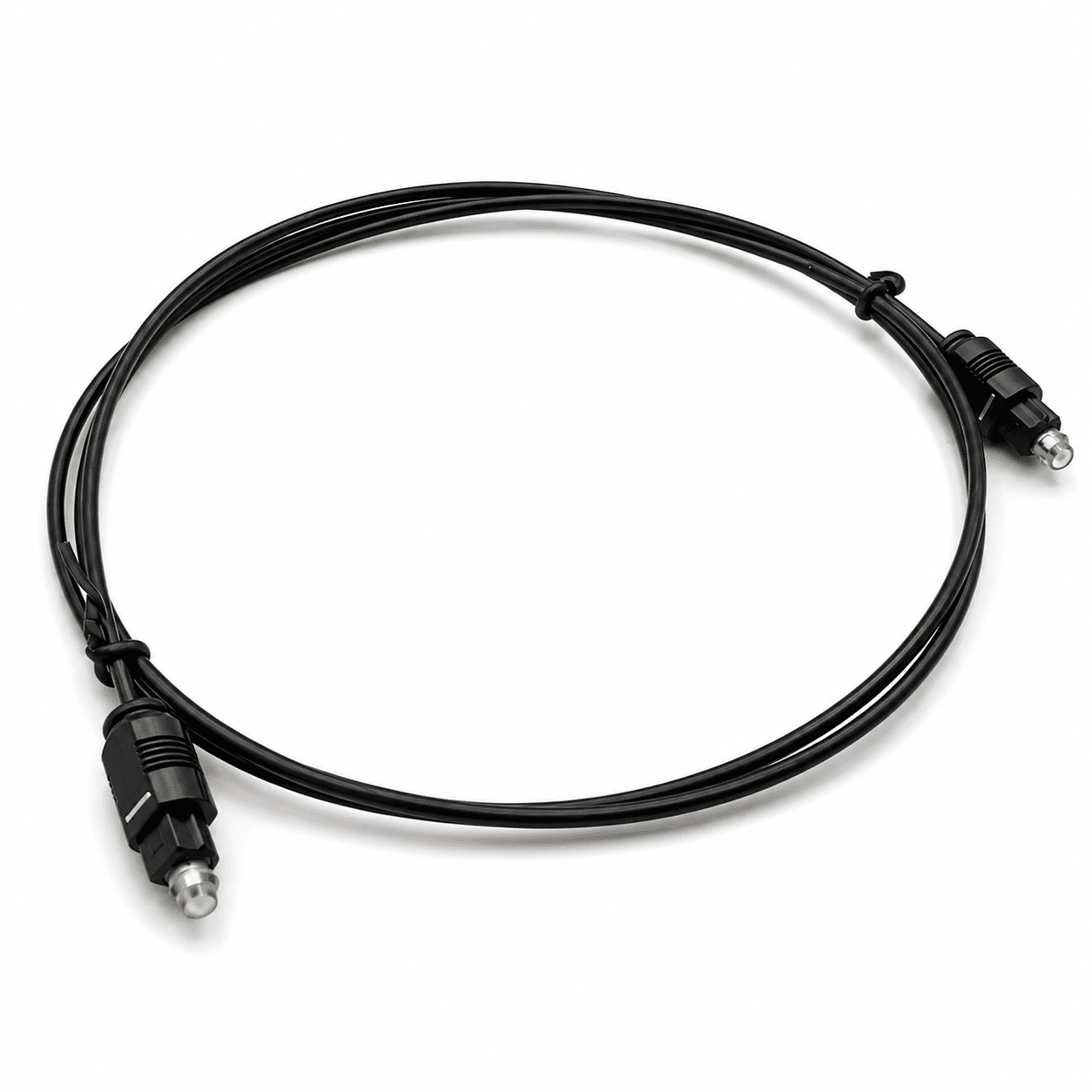כבל אודיו אופטי Toslink SPDIF 1 מטר לטלוויזיה וססטם קול - שחור