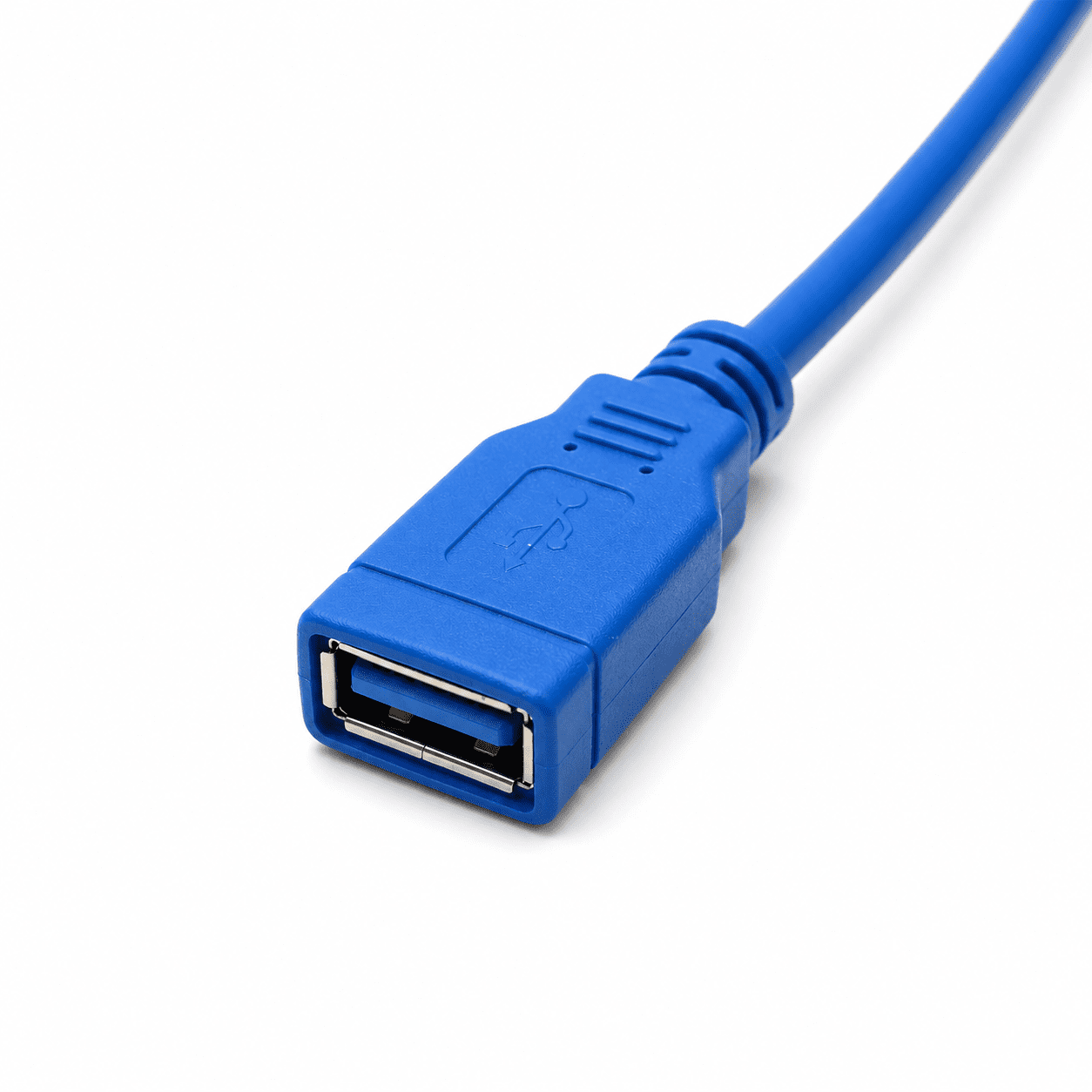 כבל מאריך USB 3.0 זכר לנקבה 3 מטר - כחול – תמונה 3