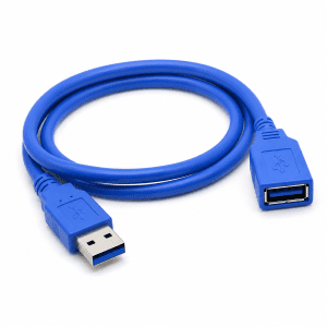 כבל מאריך USB 3.0 זכר לנקבה 2 מטר - כחול