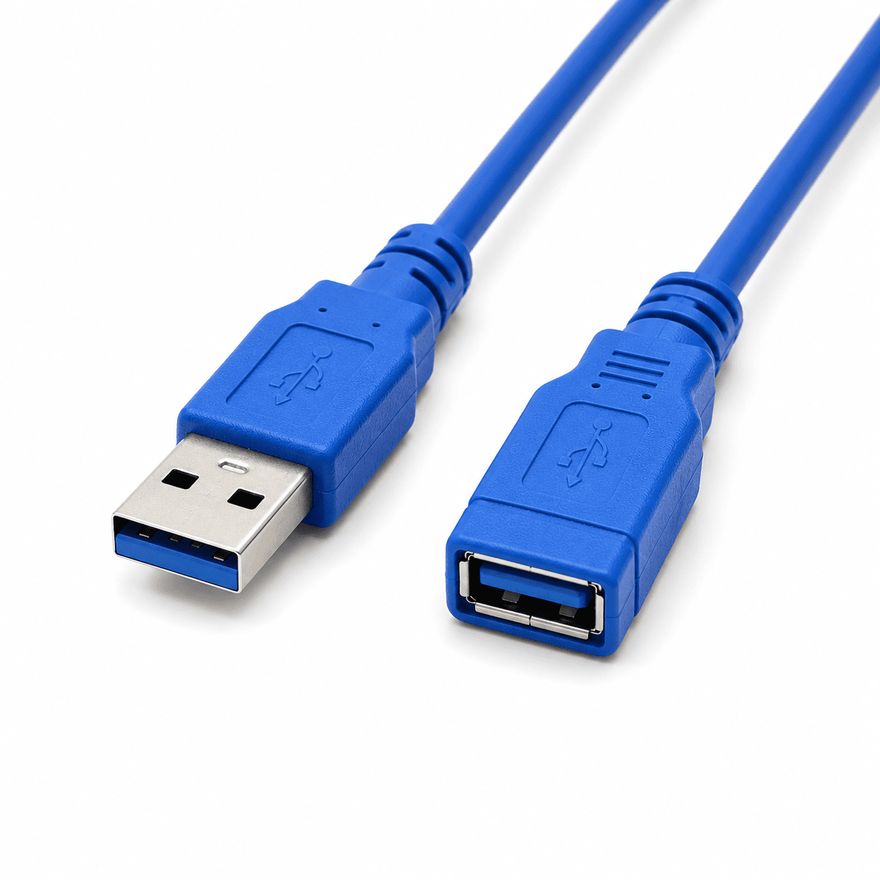 כבל מאריך USB 3.0 זכר לנקבה 3 מטר - כחול – תמונה 2
