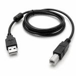 כבל מדפסת USB 2.0 USB-A ל-USB-B 1 מטר - שחור