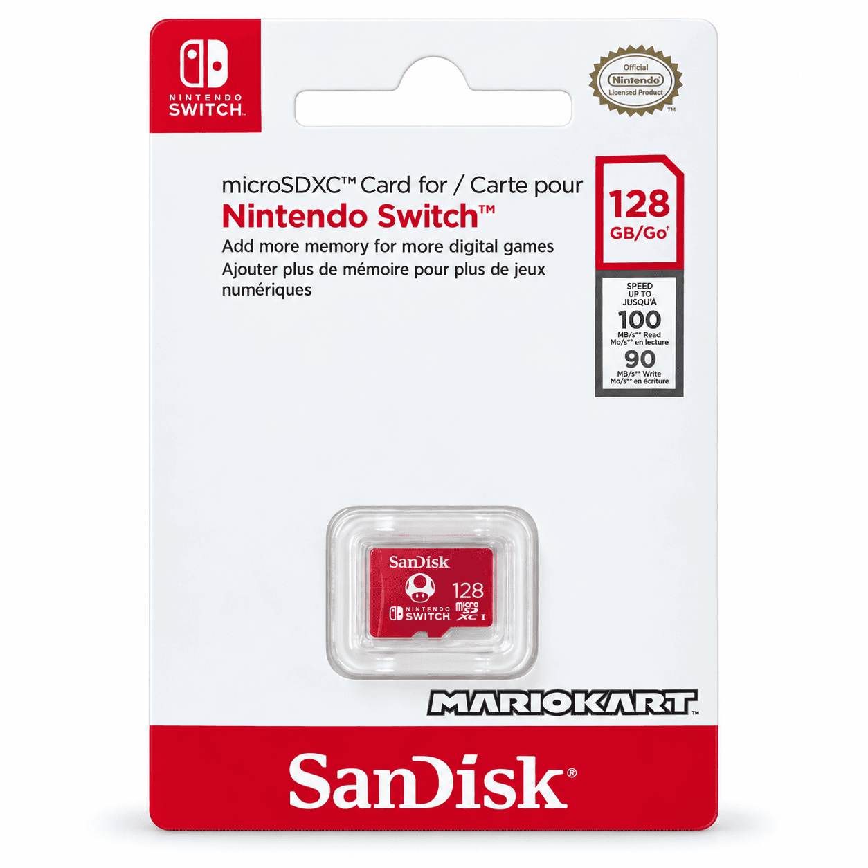 כרטיס זיכרון SanDisk microSD לנינטנדו סוויץ' 128GB