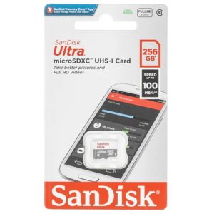 כרטיס זיכרון MicroSD SanDisk Ultra Lite 256GB 100MB/s UHS-I