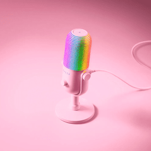 מיקרופון Razer Seiren V3 Chroma USB RGB ורוד