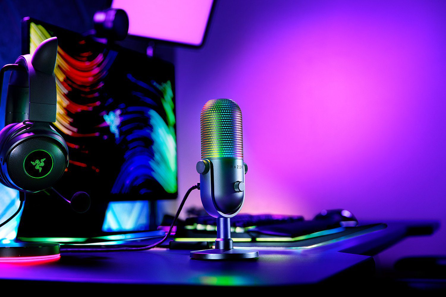 מיקרופון Razer Seiren V3 Chroma USB RGB שחור
