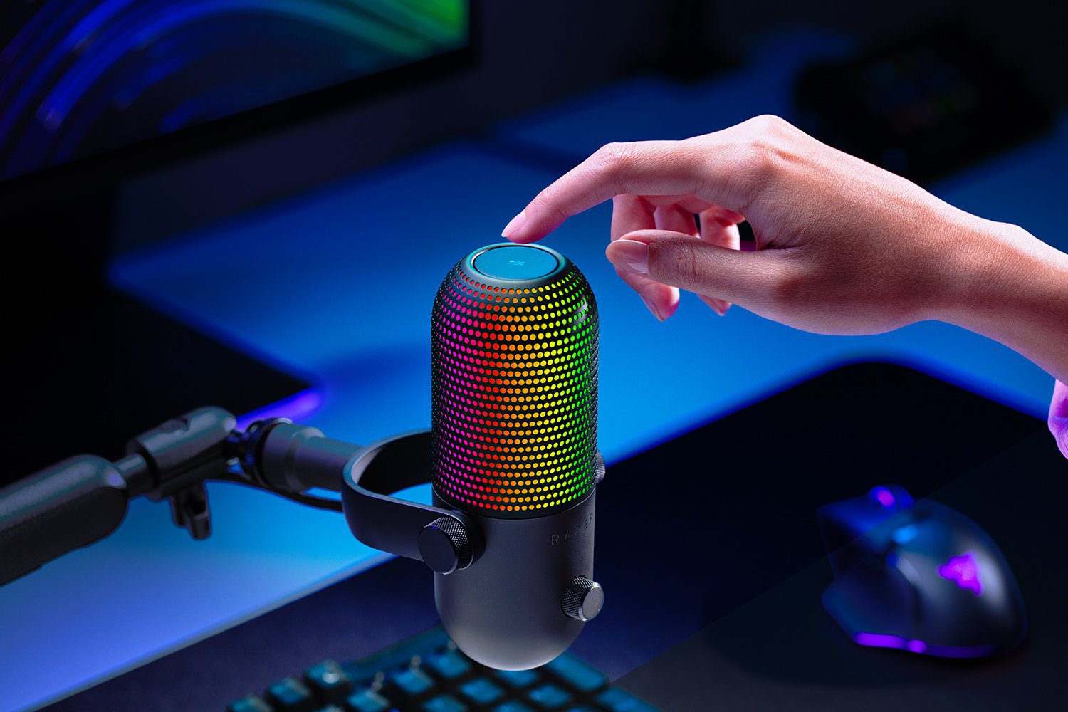מיקרופון Razer Seiren V3 Chroma USB RGB שחור – תמונה 4