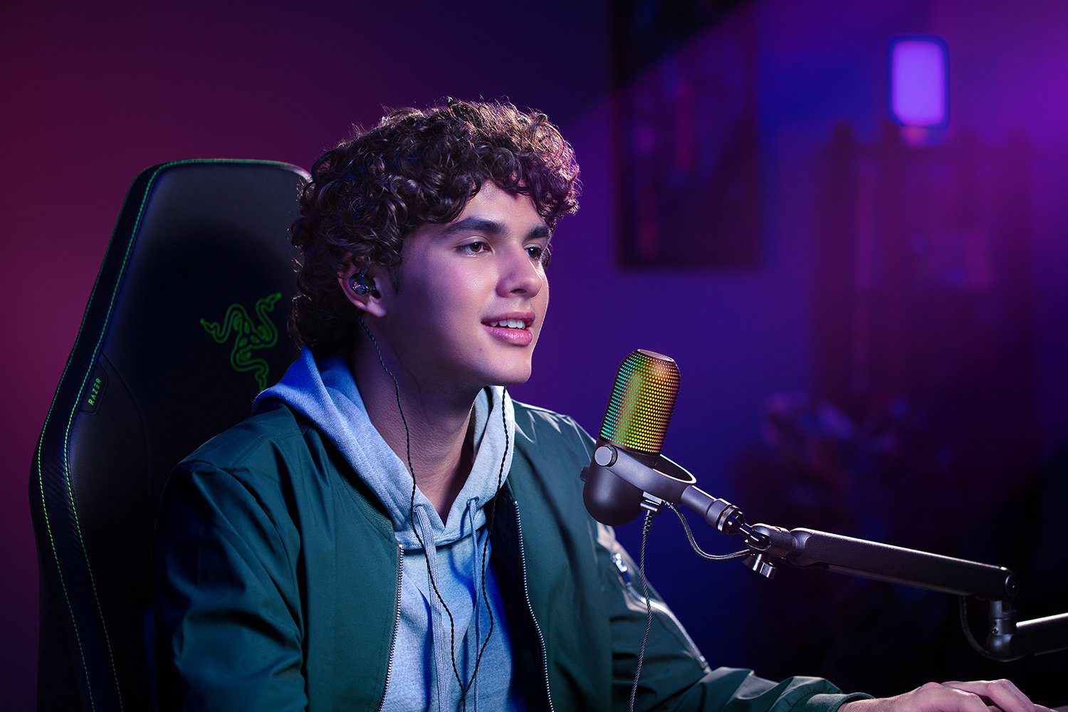 מיקרופון Razer Seiren V3 Chroma USB RGB שחור – תמונה 6