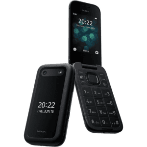 טלפון סלולרי מתקפל Nokia 2660 Flip 4G עם מצלמה — שחור