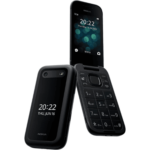 טלפון סלולרי מתקפל Nokia 2660 Flip 4G עם מצלמה — שחור