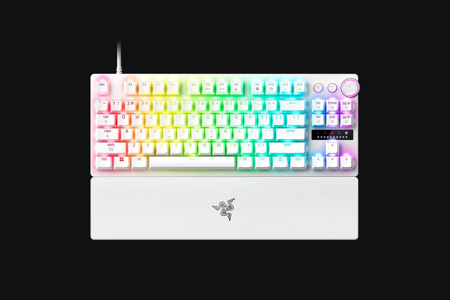 מקלדת Razer Huntsman V3 Pro Tenkeyless לבן