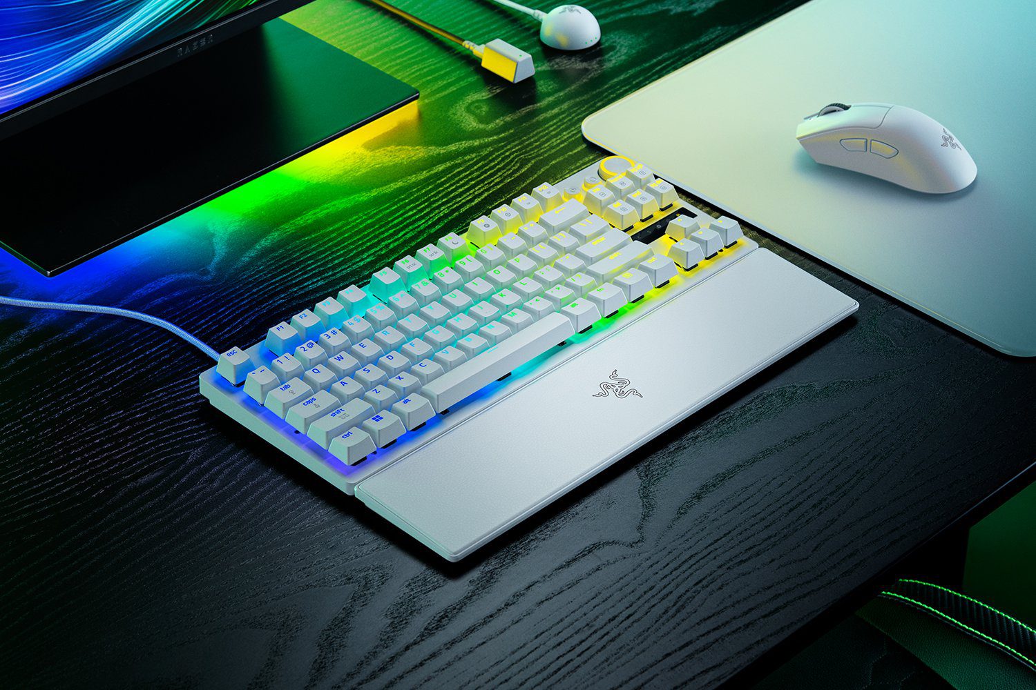 מקלדת Razer Huntsman V3 Pro Tenkeyless לבן – תמונה 5