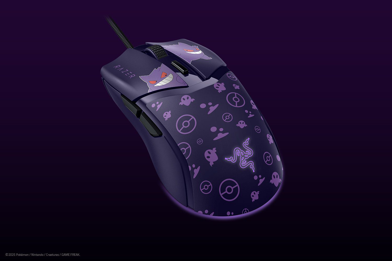 עכבר גיימינג חוטי Razer Cobra Pokémon Gengar Edition – תמונה 2